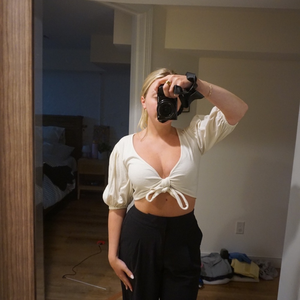 Sunday Best Ivory Knit Top